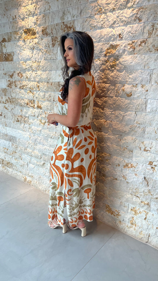 Vestido Chemisse Cinto CHI- Estampado 5882