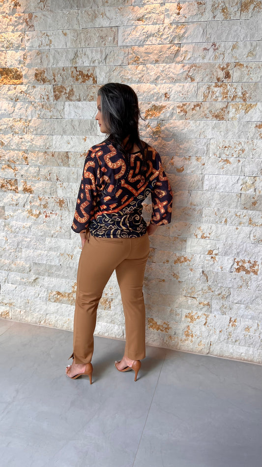 Calça Alfaiataria Tecido Portinari - Capuccino 5253