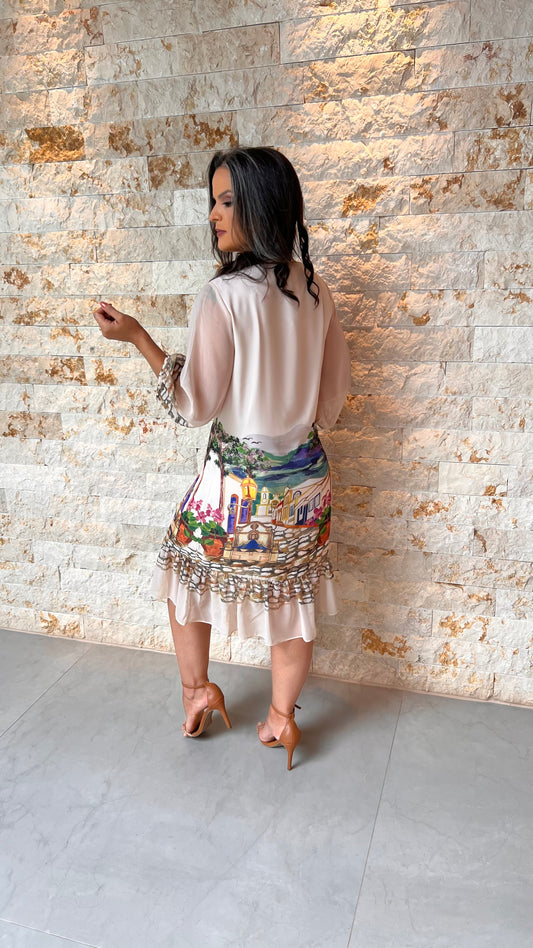 Vestido Curto Floreira YU - Estampado 5599