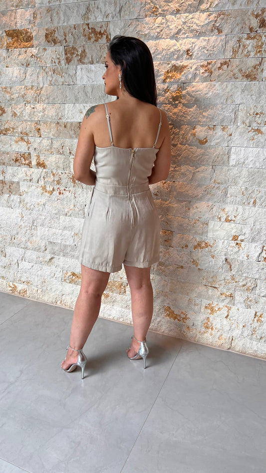 Macaquinho Alça Argola MAR - Liso Nude 5481