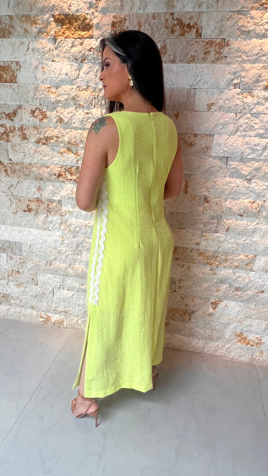Vestido Midi Listra Lateral ILLU - Lima 5455
