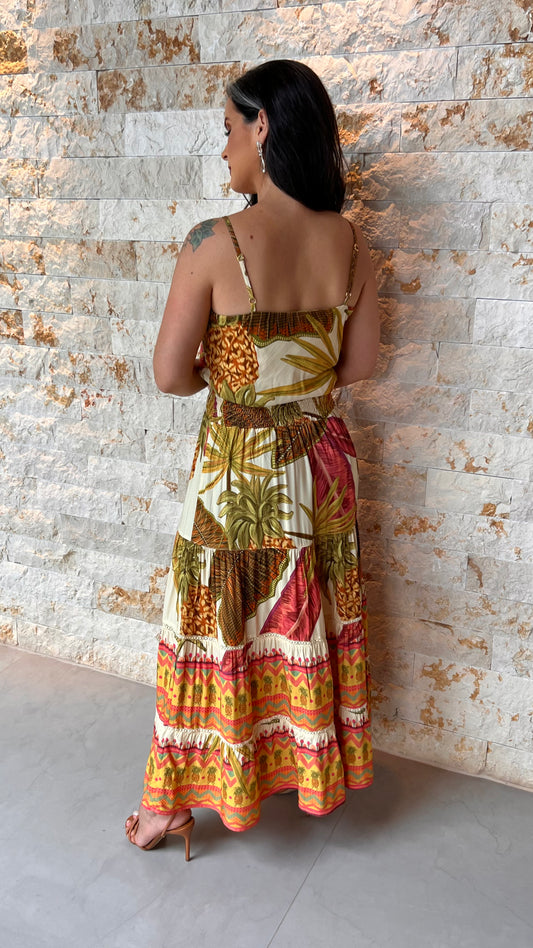 Conjunto Saia e Blusa Abacaxi PIS - Estampado 5423