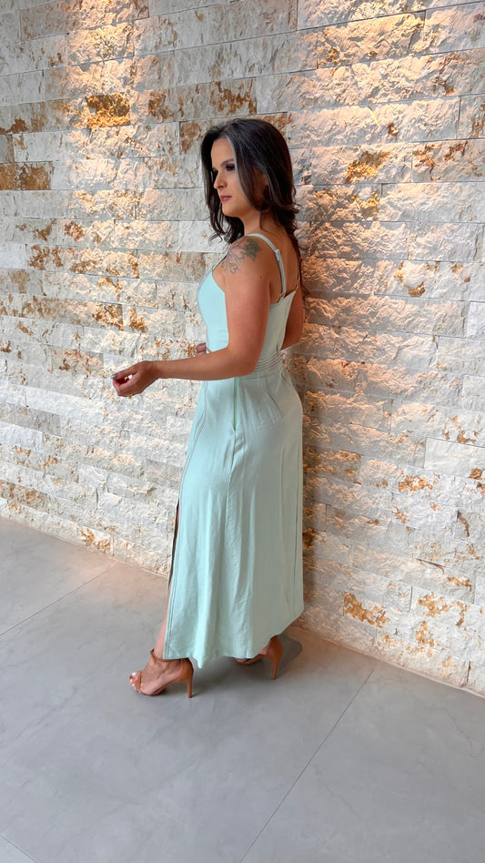 Conjunto Saia cropped Pespontada JEN- Verde 5973