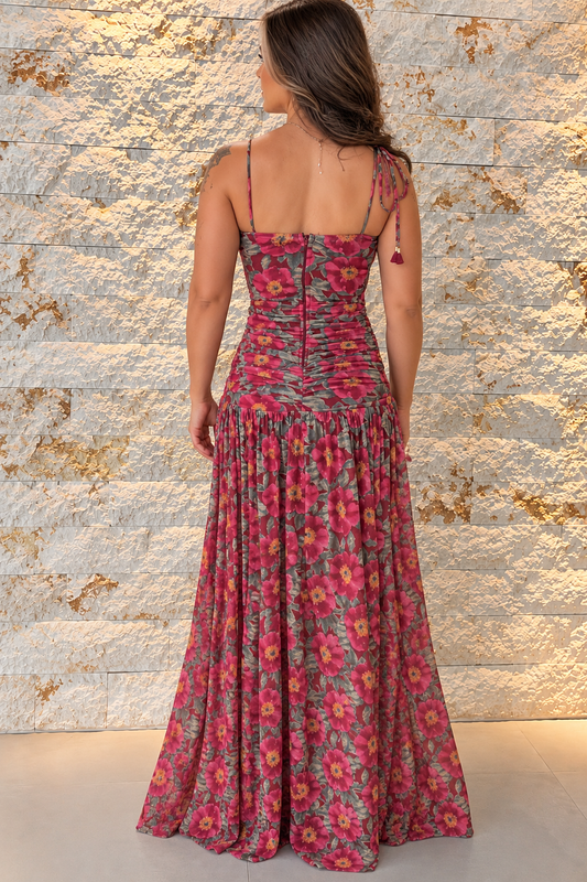 Vestido longo tulhe 7072