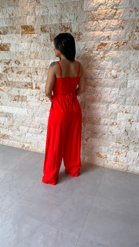 Sastrería Mono Stone Belt - Rojo