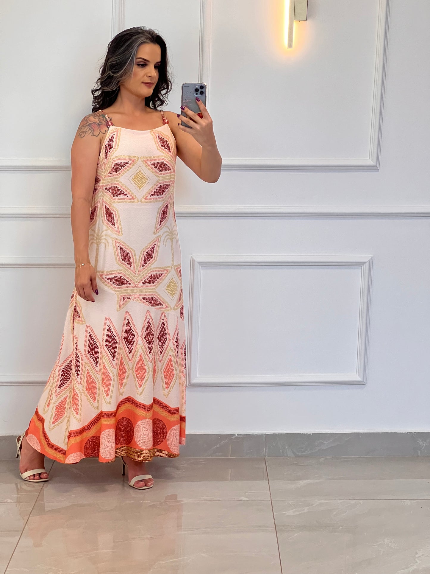Vestido Longuete Coqueiro Losan - Estampado