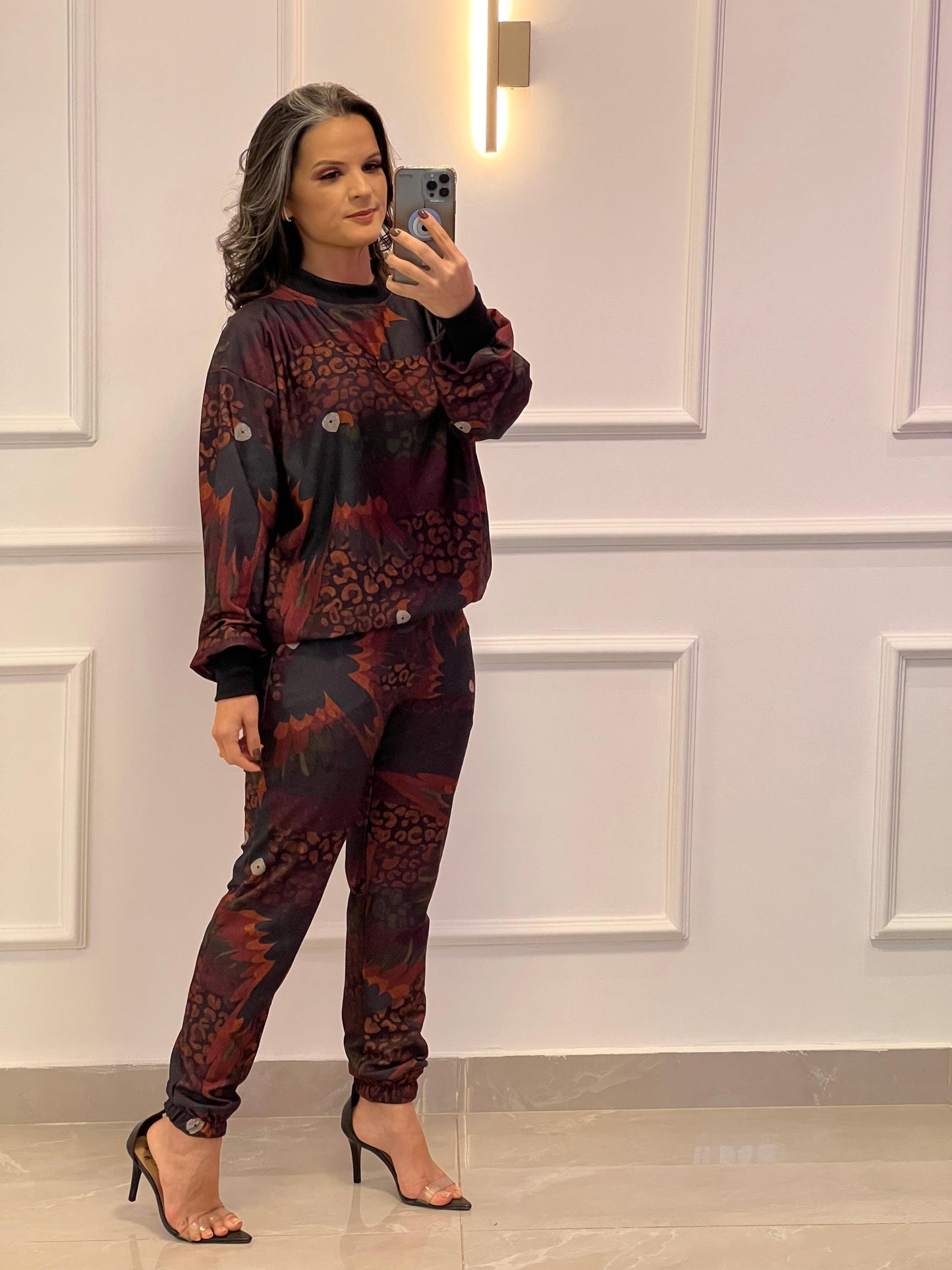 Conjunto Moleton Animal Print - Estampado