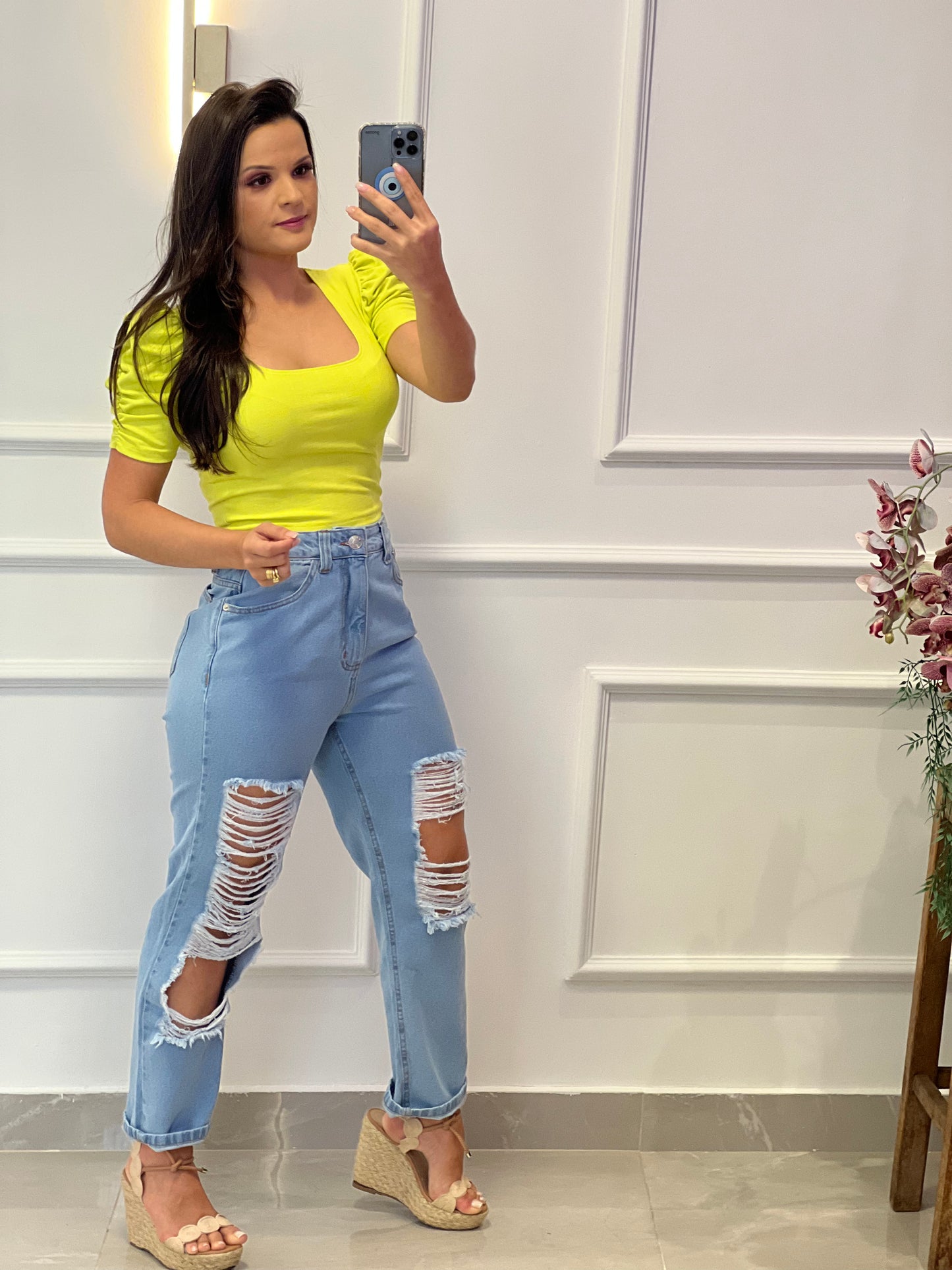 Cropped Blouse Sleeve Princess- Lima