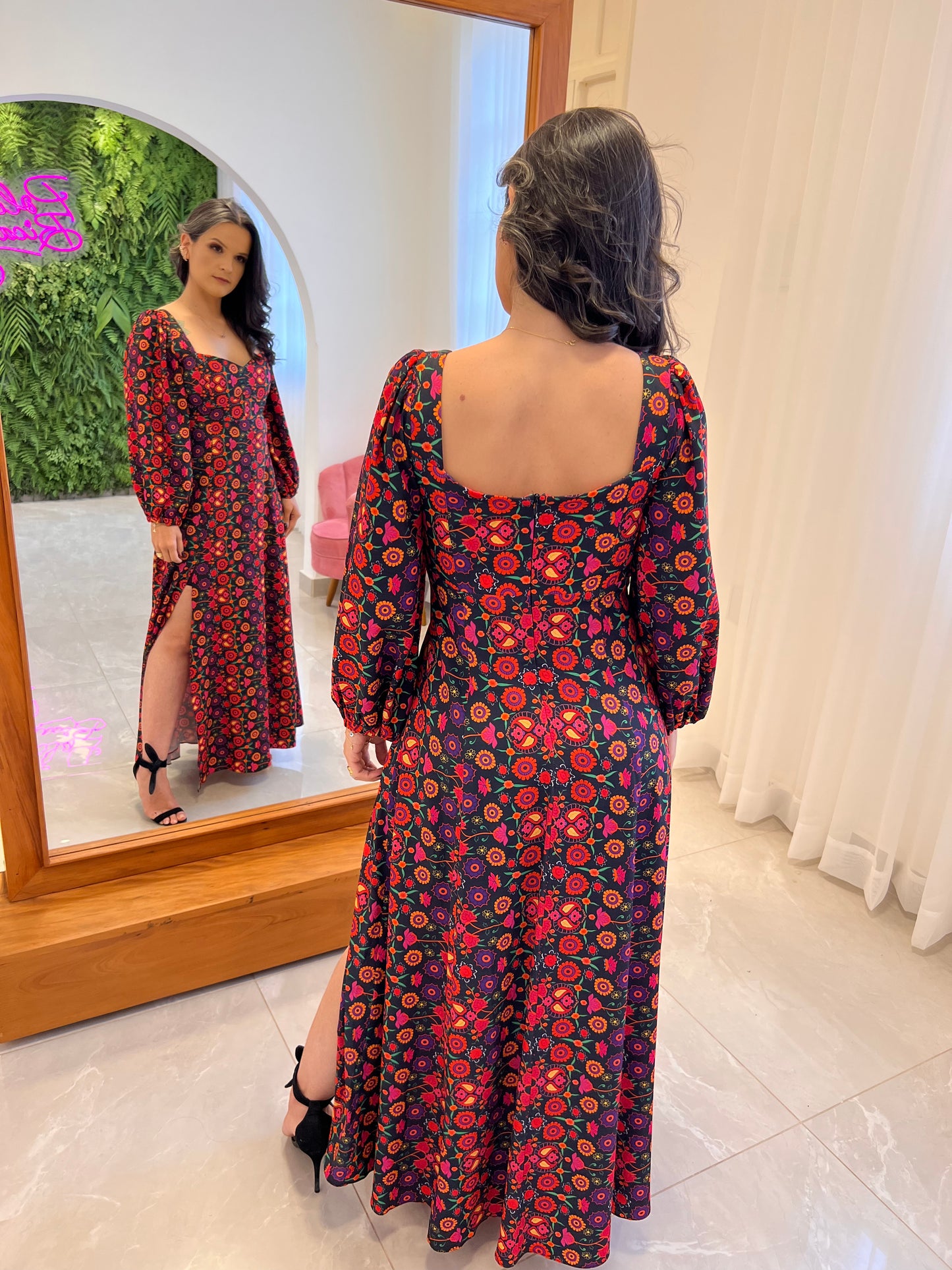 Longuete Floral Dress - Printed