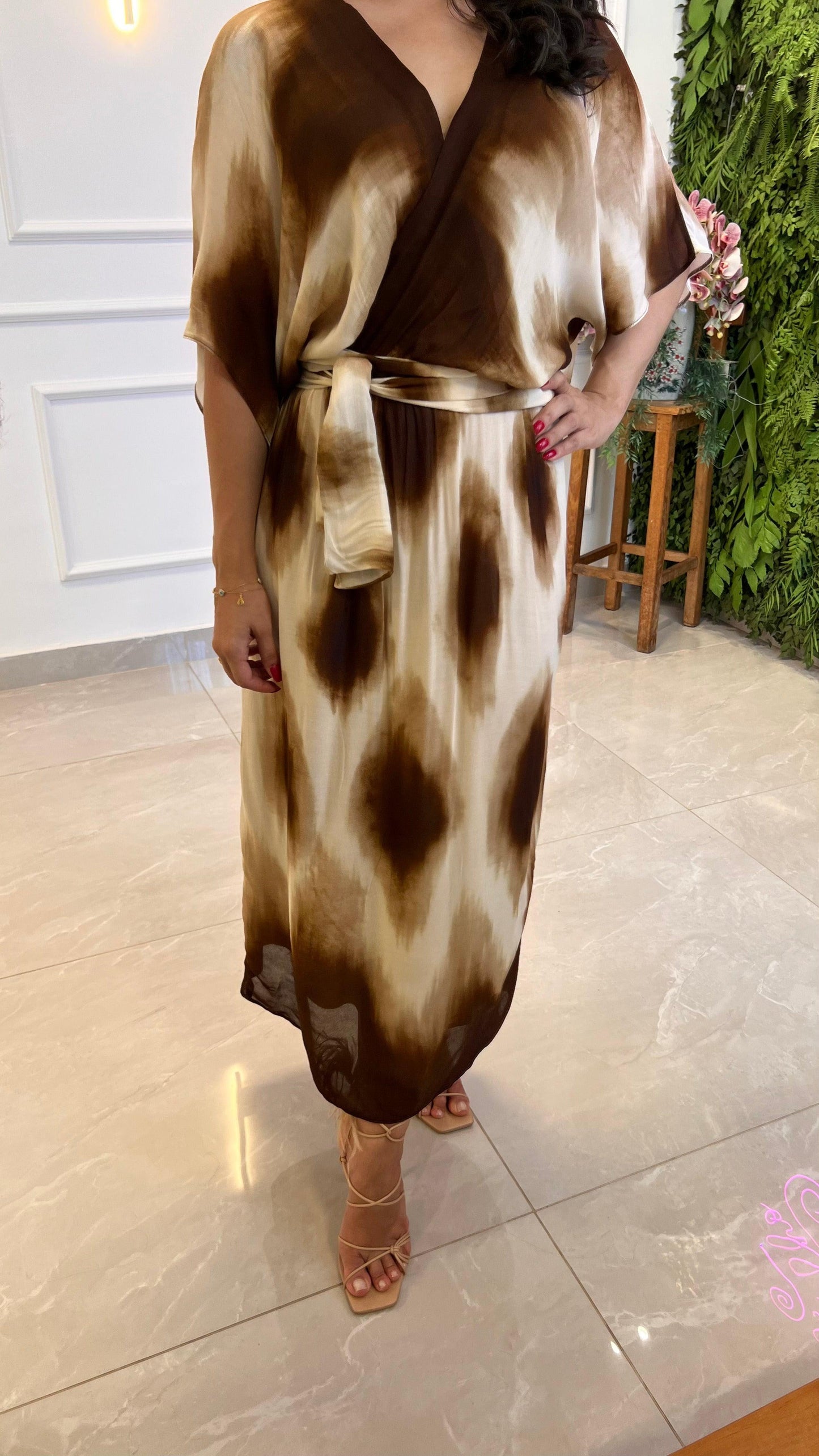 Vestido Midi Animal Print - Estampado