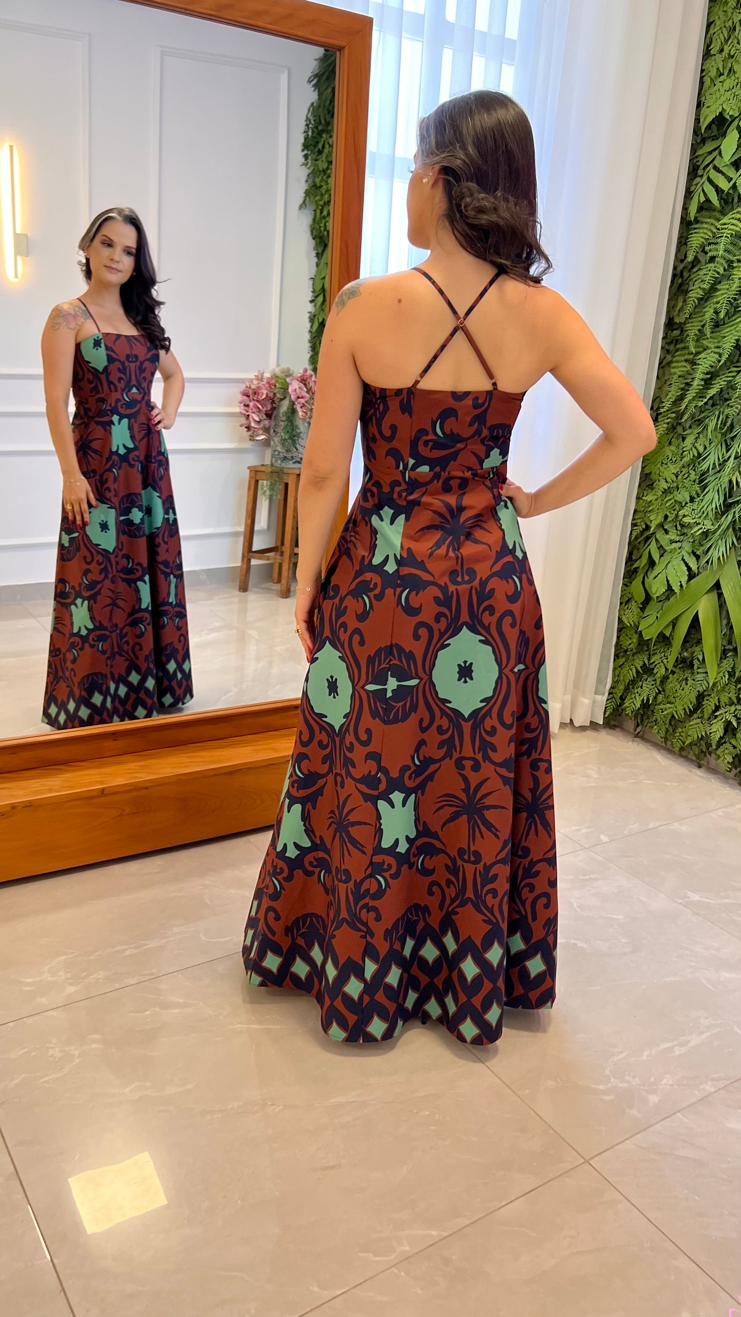 Vestido Longo Boho Chic- Estampado
