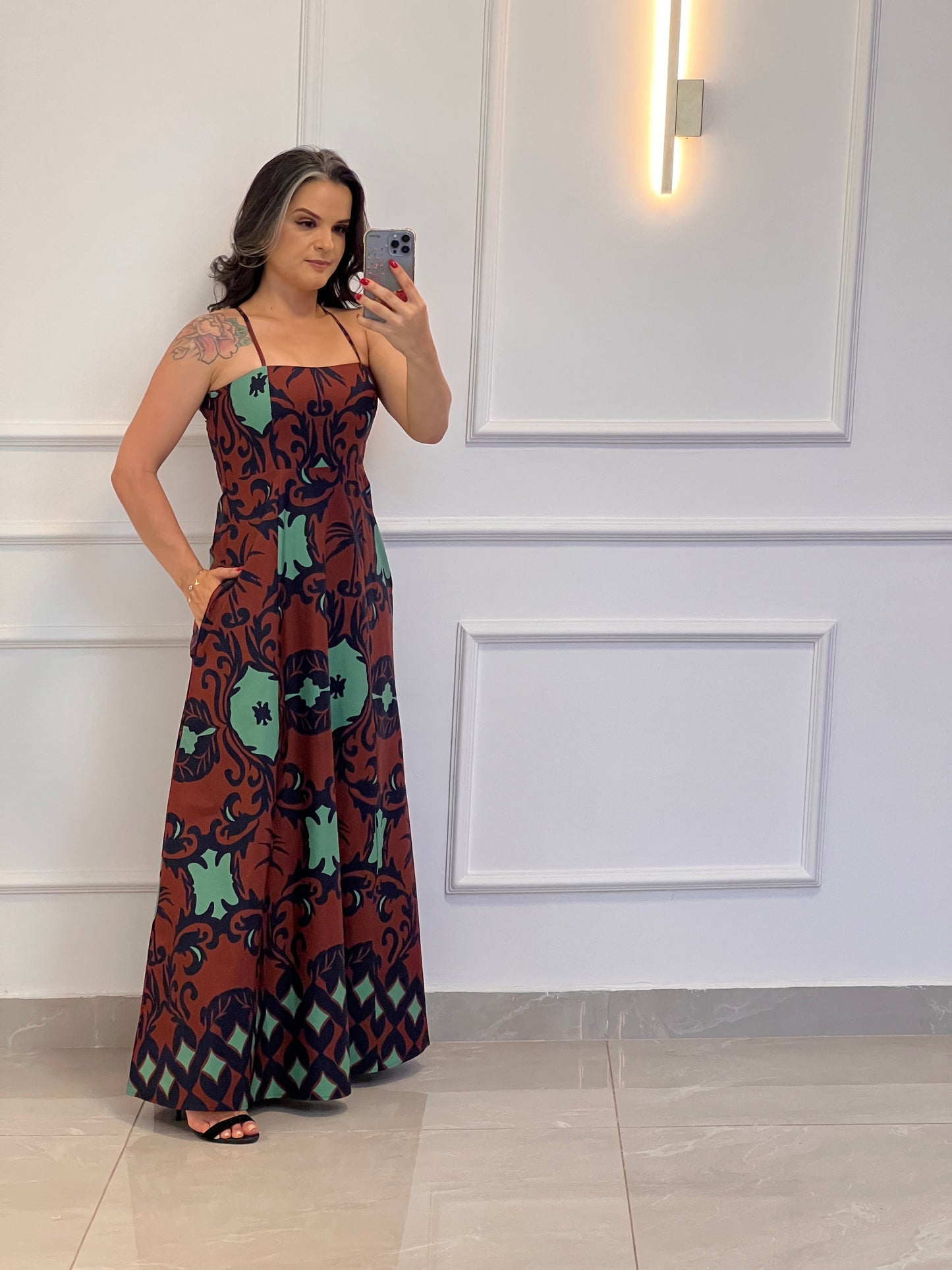 Vestido Longo Boho Chic- Estampado