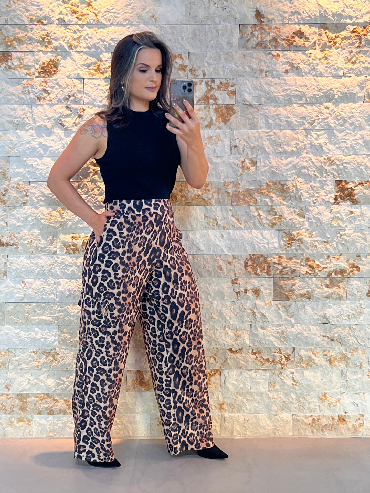 Calça Alfaitaria Animal Print - Estampado 5202