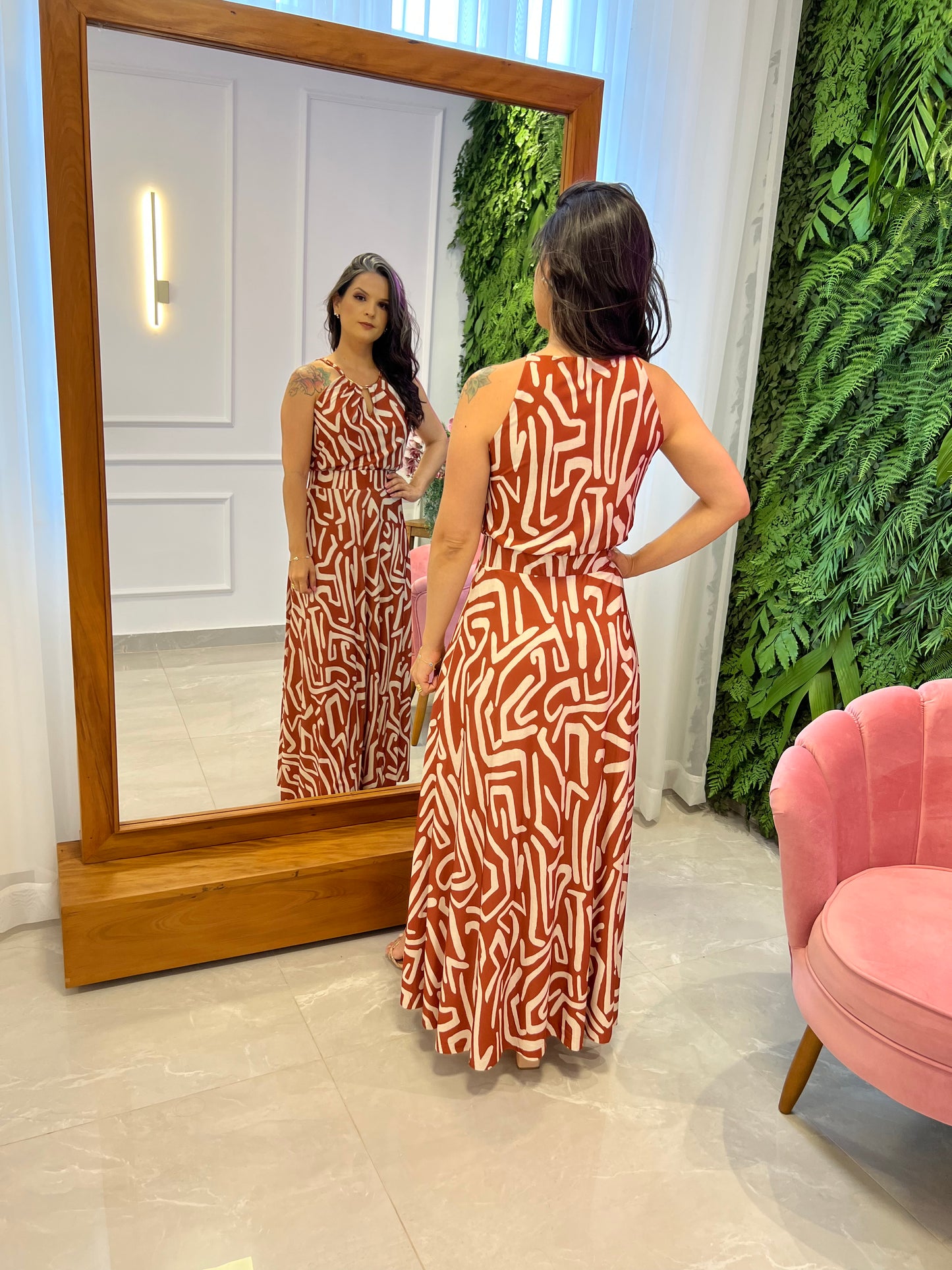 Jersey Tank Top and Skirt Set - Printed
