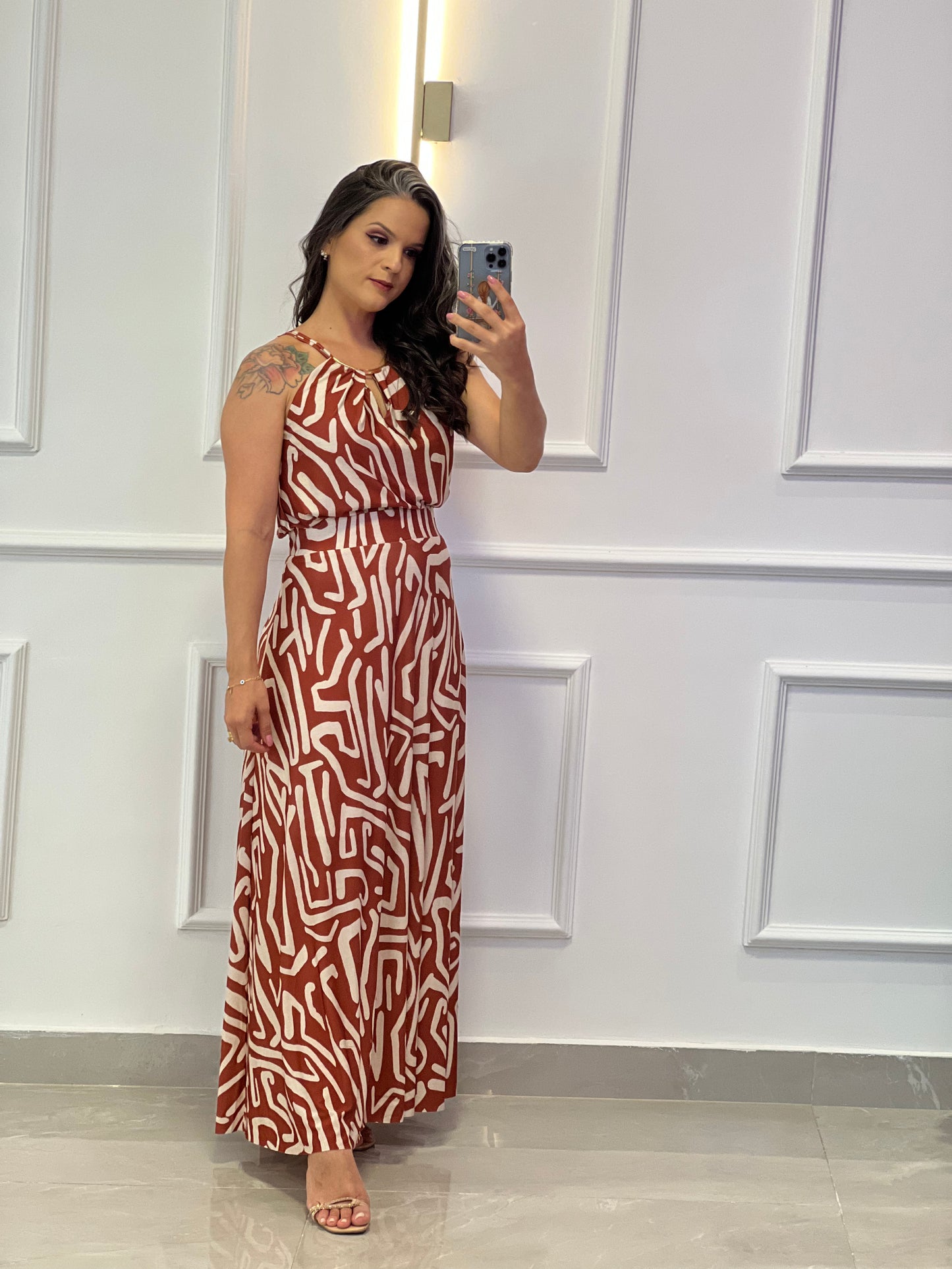 Jersey Tank Top and Skirt Set - Printed