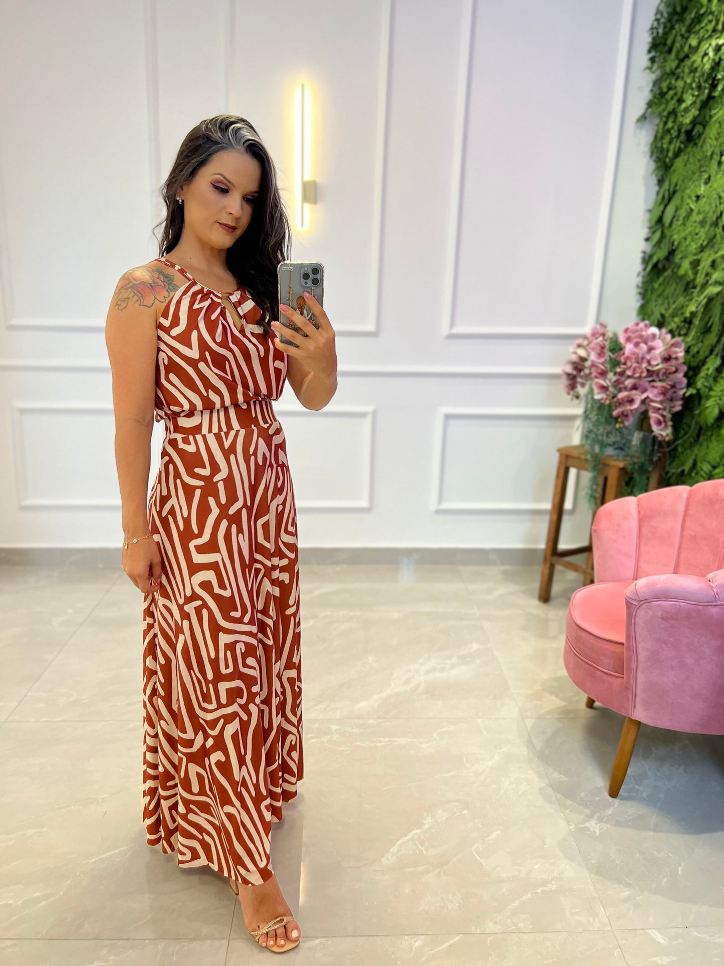 Jersey Tank Top and Skirt Set - Printed
