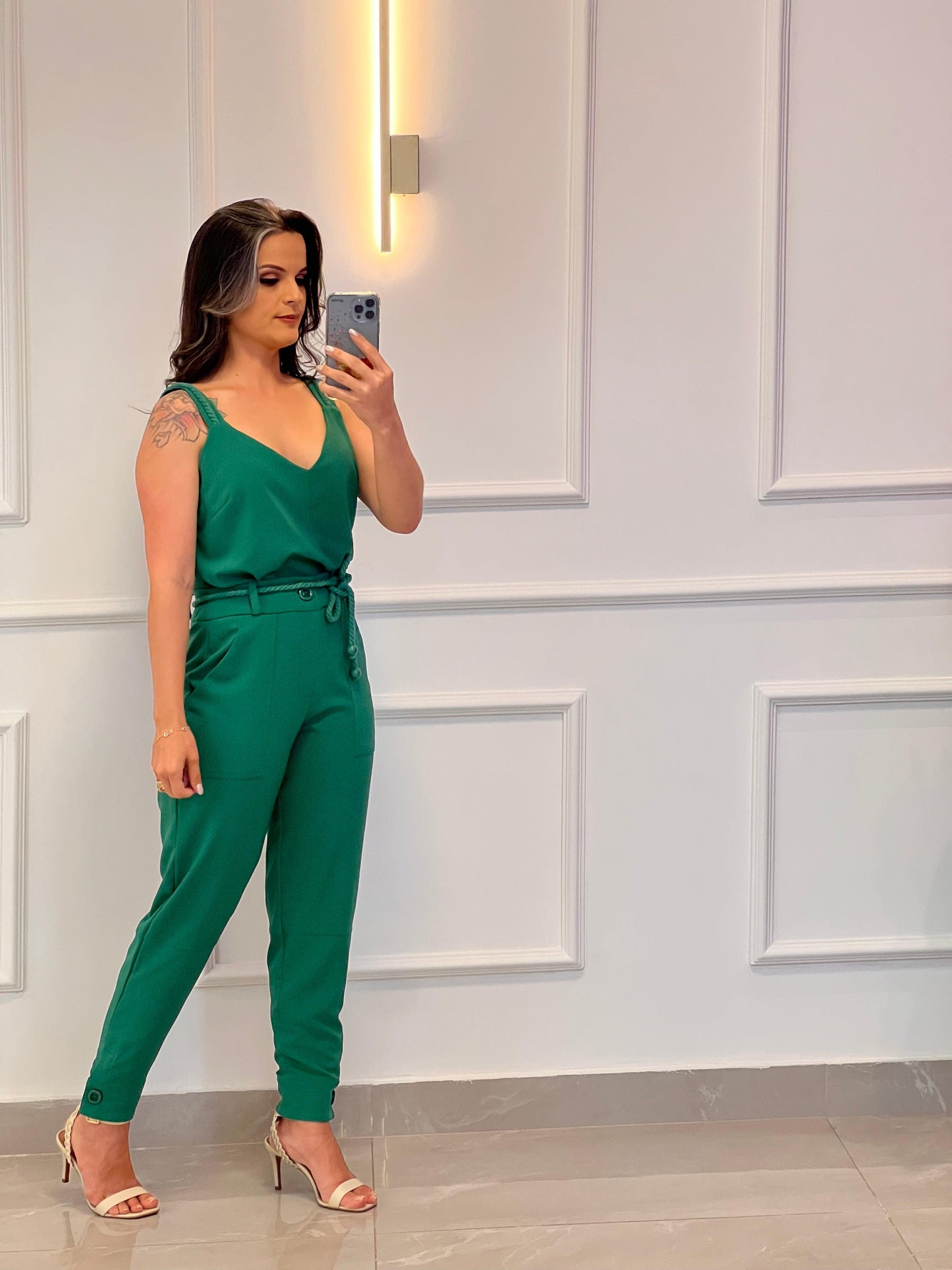 Conjunto Calça Blusa Amarração - Verde