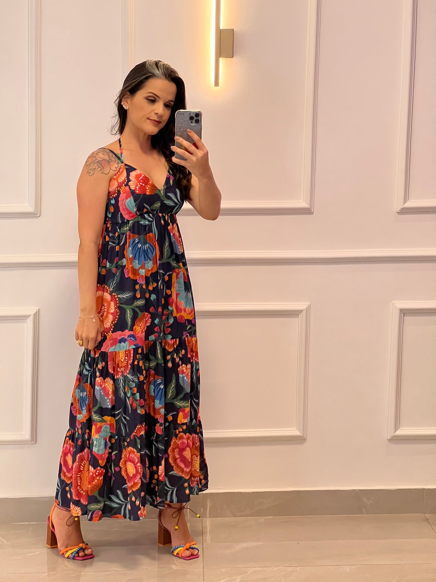 Vestido Midi Primavera- Estampado