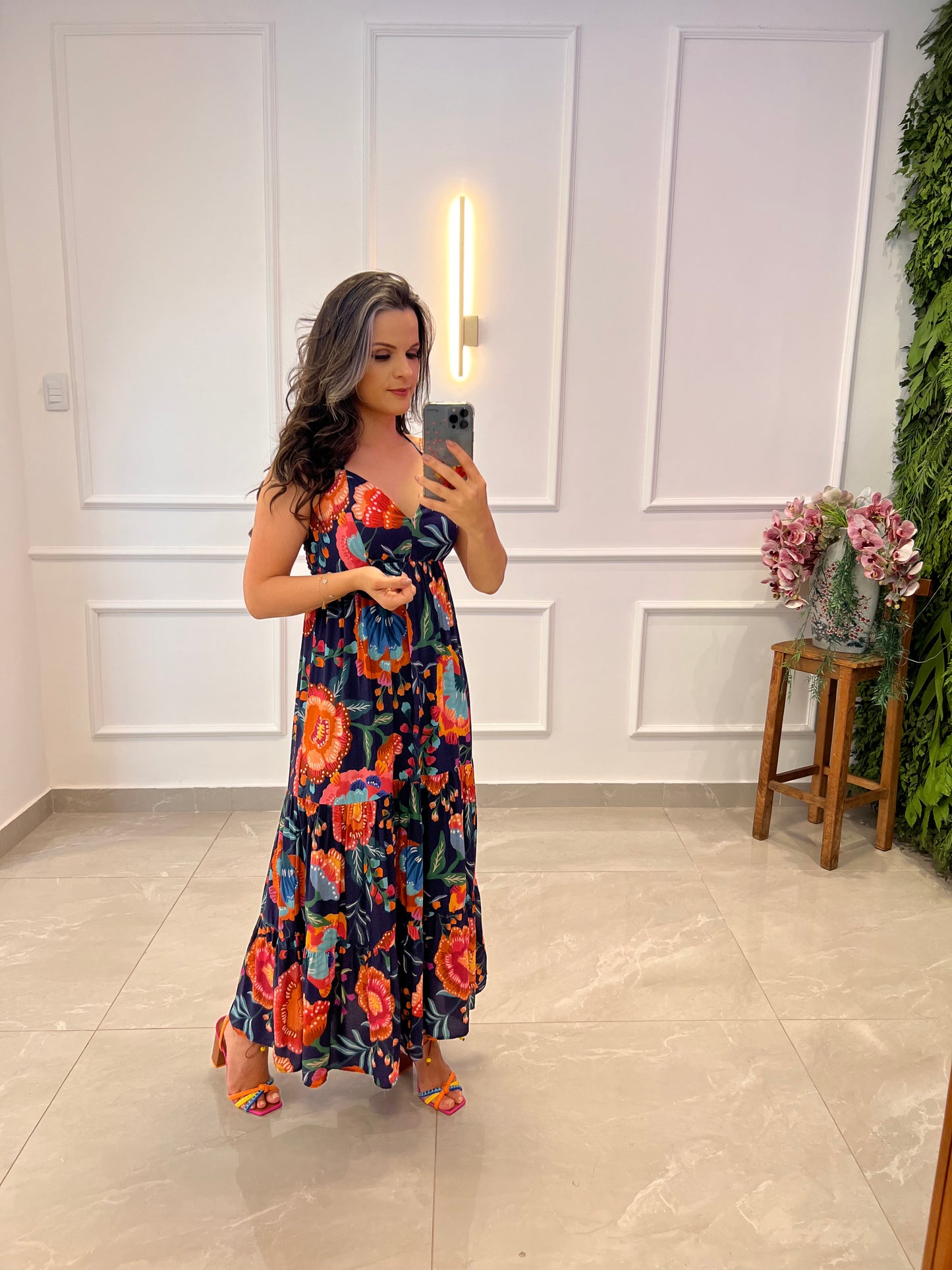 Vestido Midi Primavera- Estampado