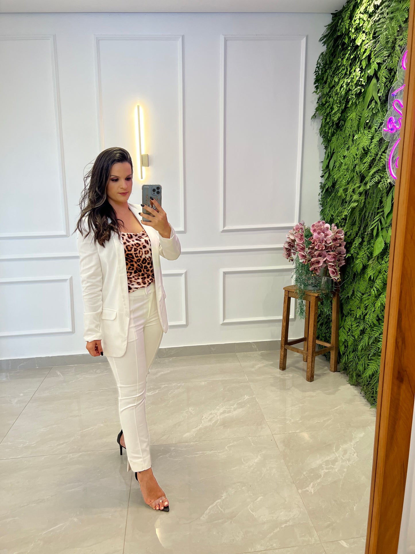 Blazer Linho - Branco/ Off