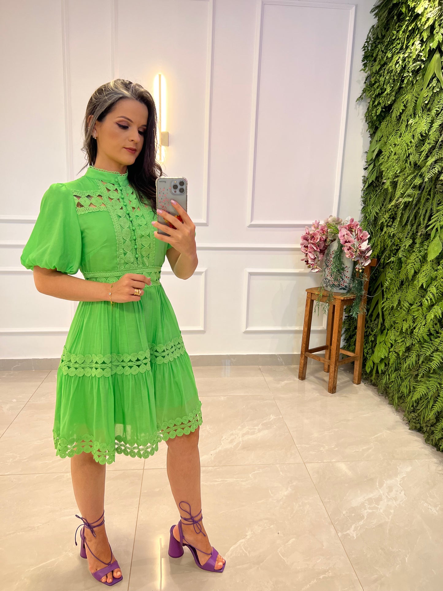 Vestido Curto Kate - Verde