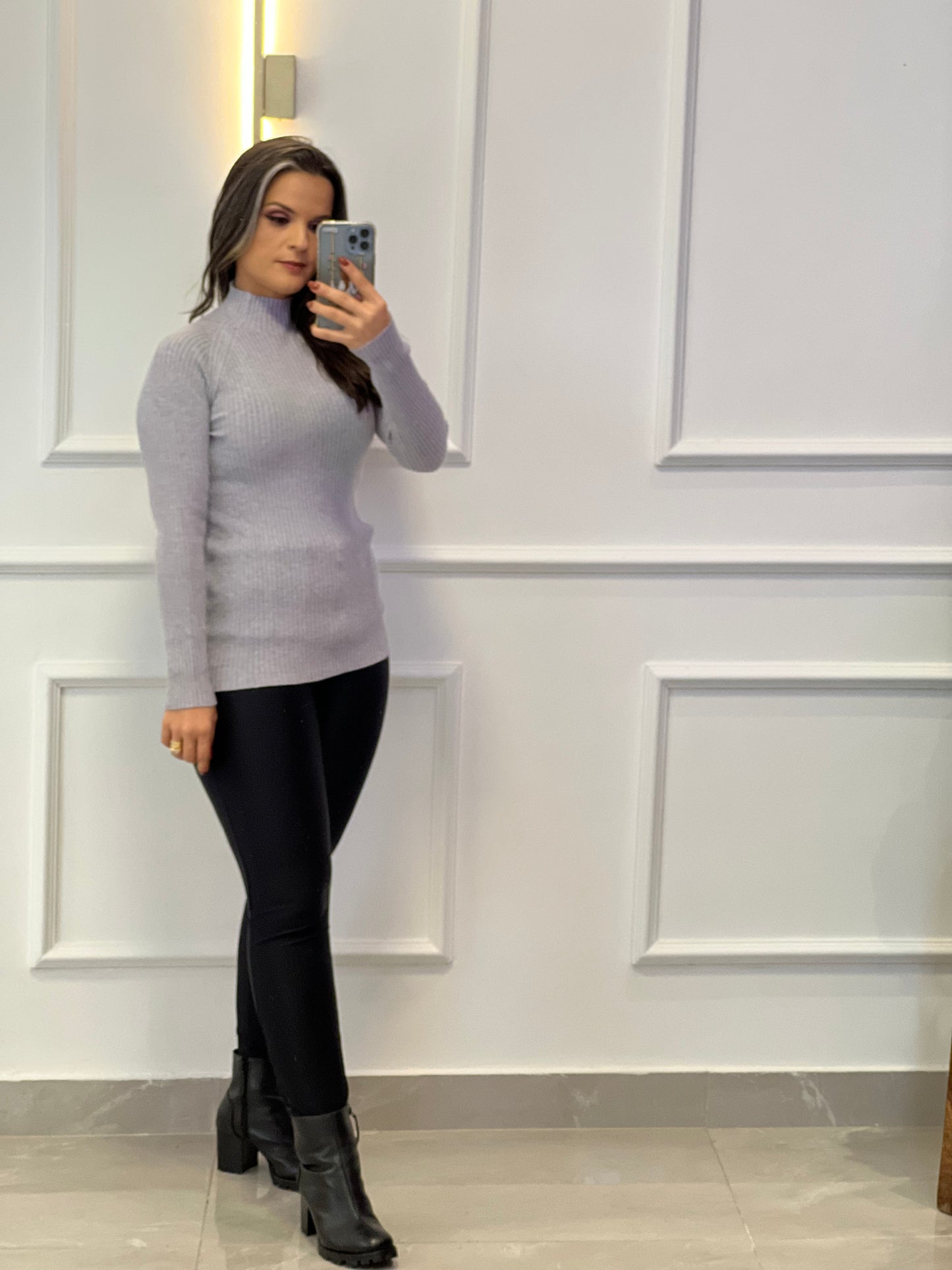 Cacharrel Tricot Blouse - Gray