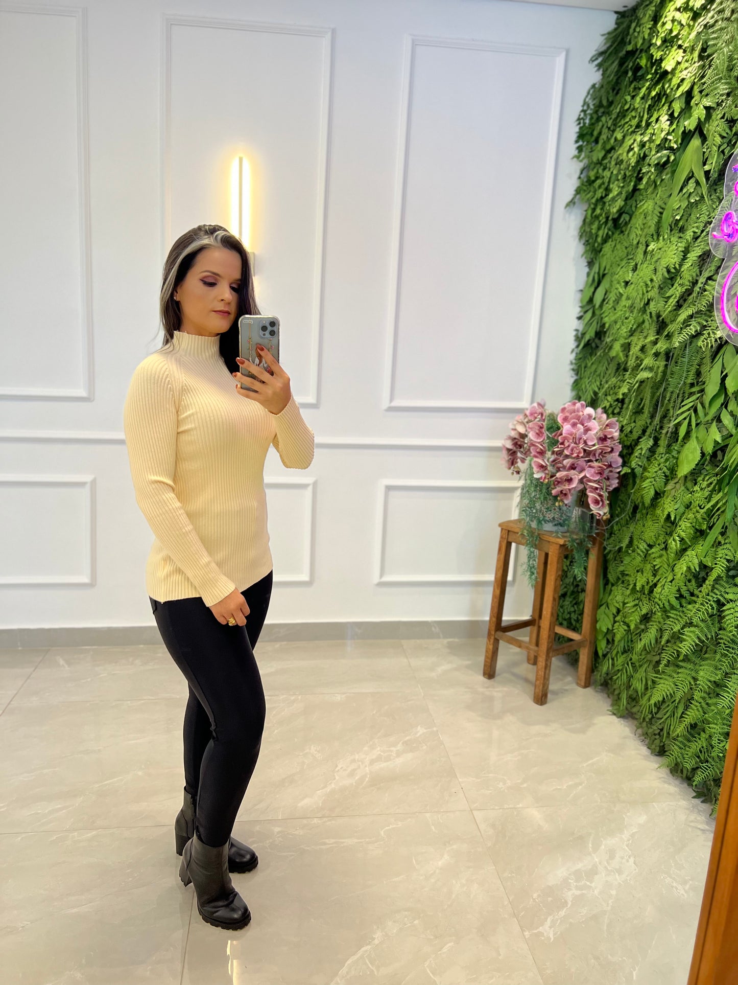 Blusa Cacharrel Tricot - Bege