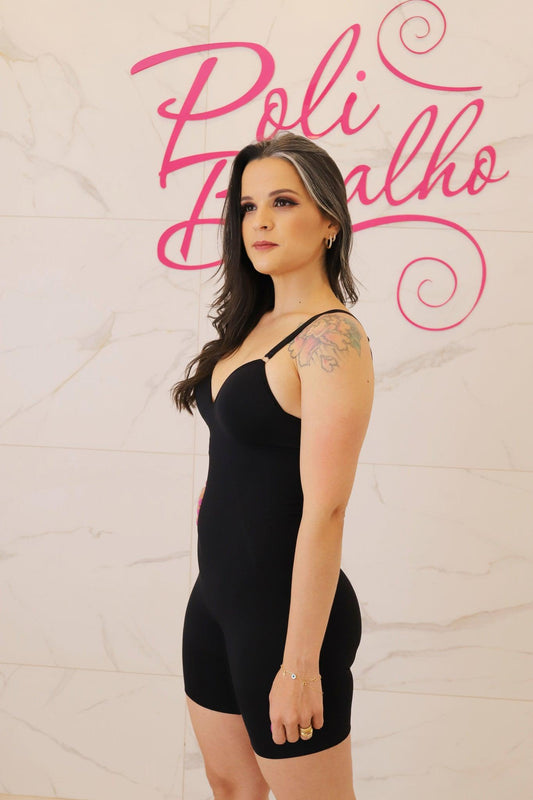 Macaquinho Cinta Control Skin Médio - Preto 4606