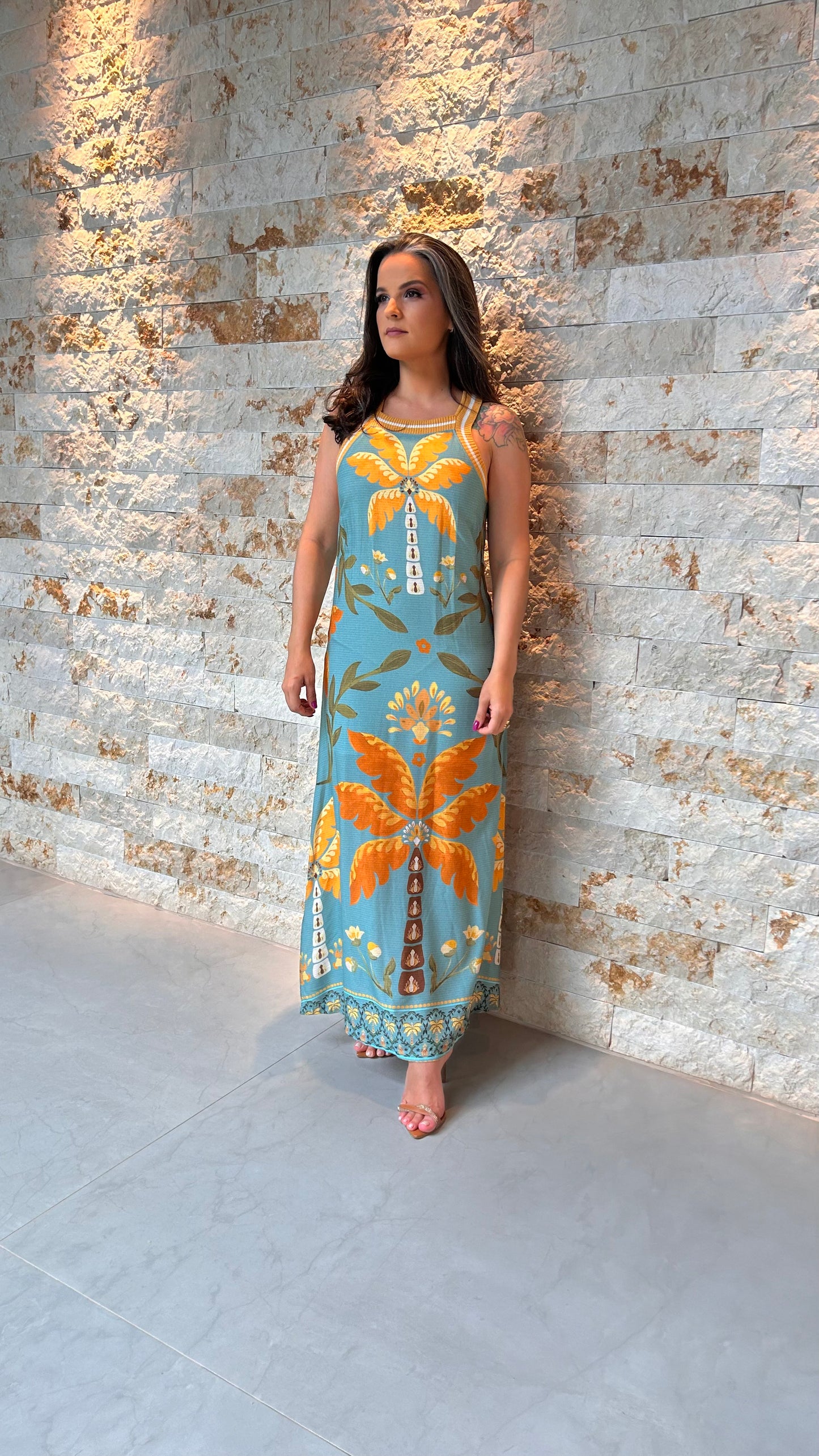 Vestido Longuete Regata ARTE - Estampado 5387