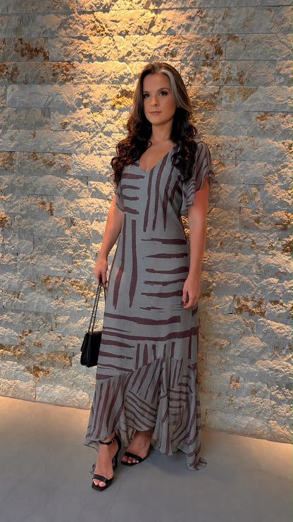 Vestido Longo Esoterico YU - Estampa 2 5583