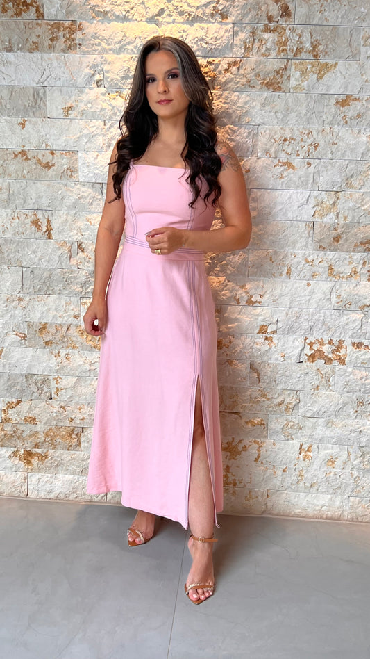 Conjunto Saia cropped Pespontada JEN- Rosa 5973