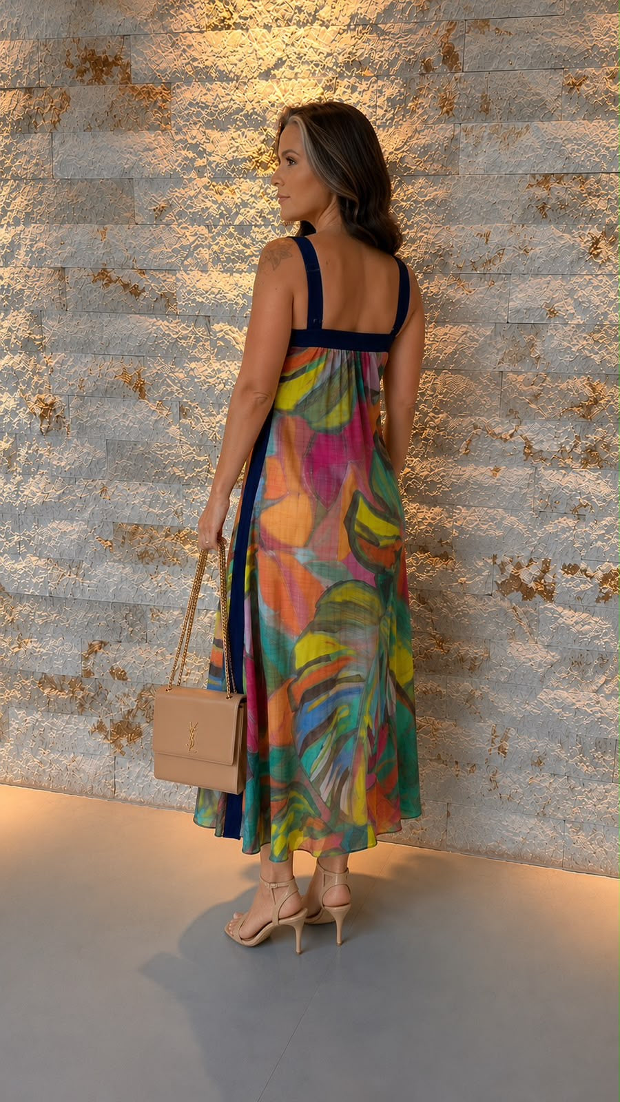Vestido Midi Color PIS- Estampado 5939