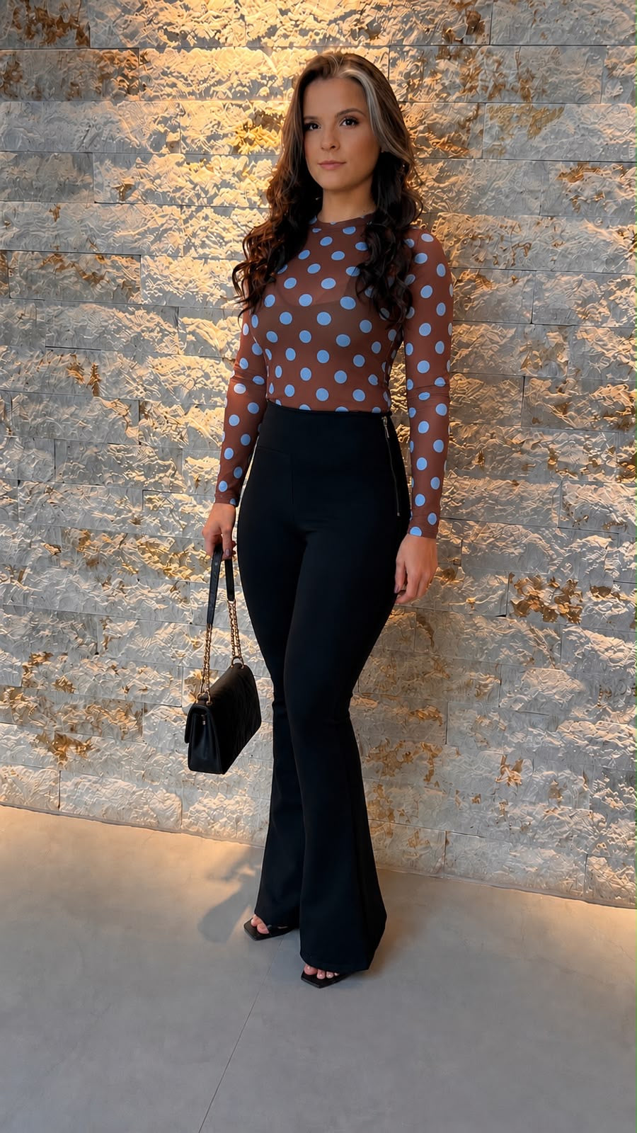 Blusa Manga Longa Tule LA RO- Estampa 4 6321