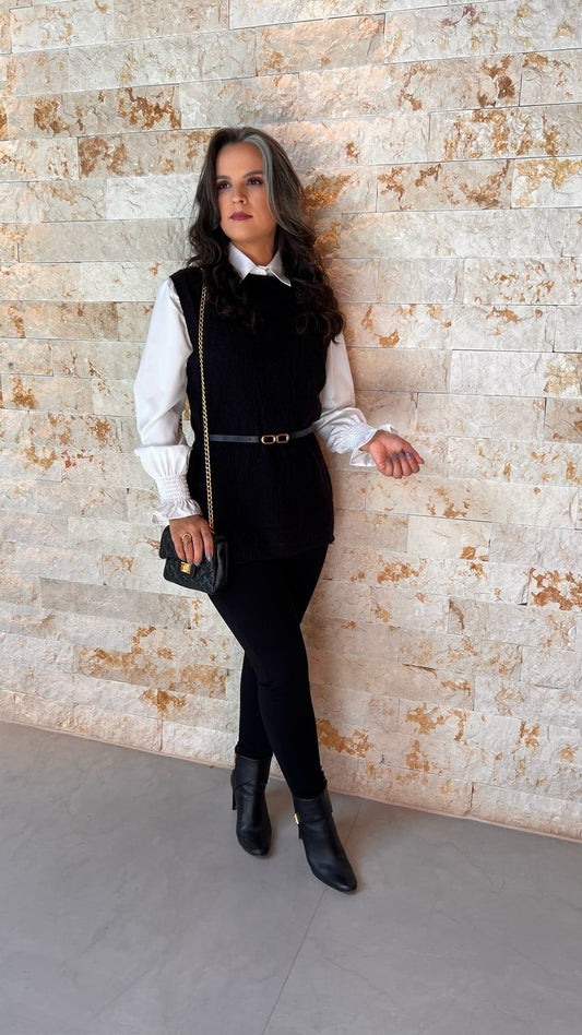 Camisa com Colete EAG- Preto 5693
