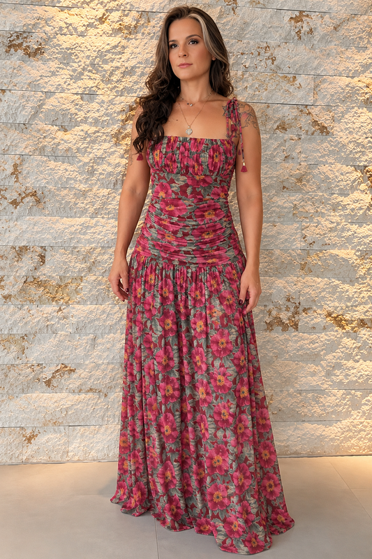 Vestido longo tulhe 7072