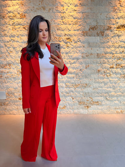 Blazer Botões Doce - Vermelho 5141