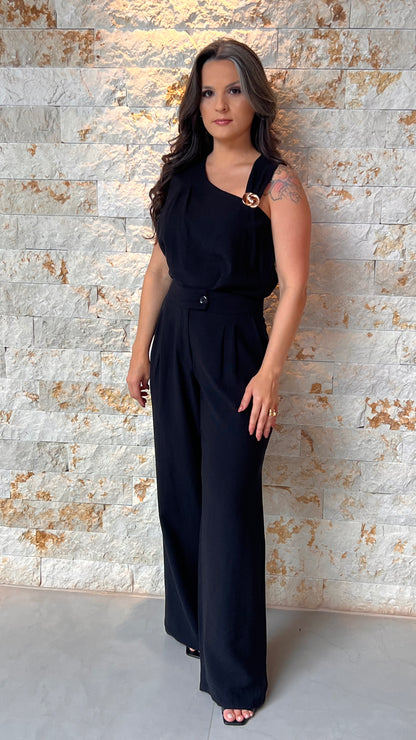 Conjunto Calça Regata Assimétrica ARA- Preto 5994