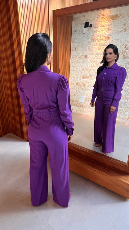 Conjunto Calça e Jaqueta - Roxo 4454