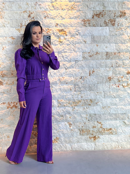 Conjunto Calça e Jaqueta - Roxo 4454