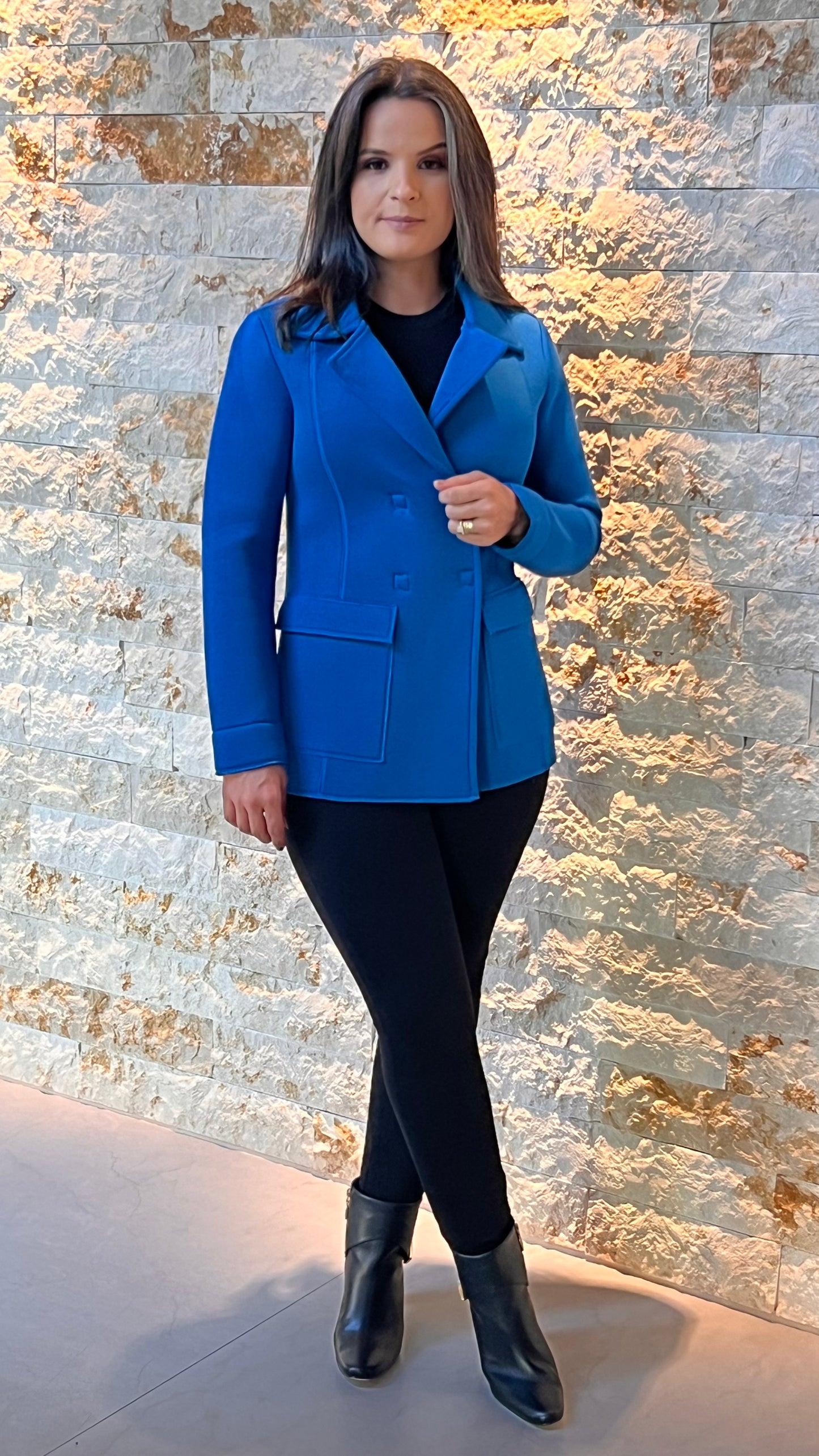 Coat Dubbed 4 Buttons - Blue