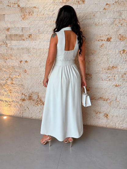Vestido Mide Gola Polo CLE- Verde 6081