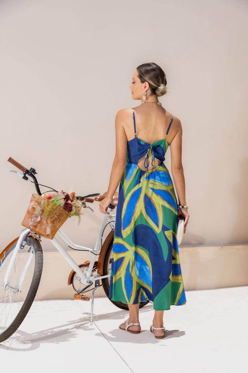 Vestido Midi Flor Brasil - Estampado 5018