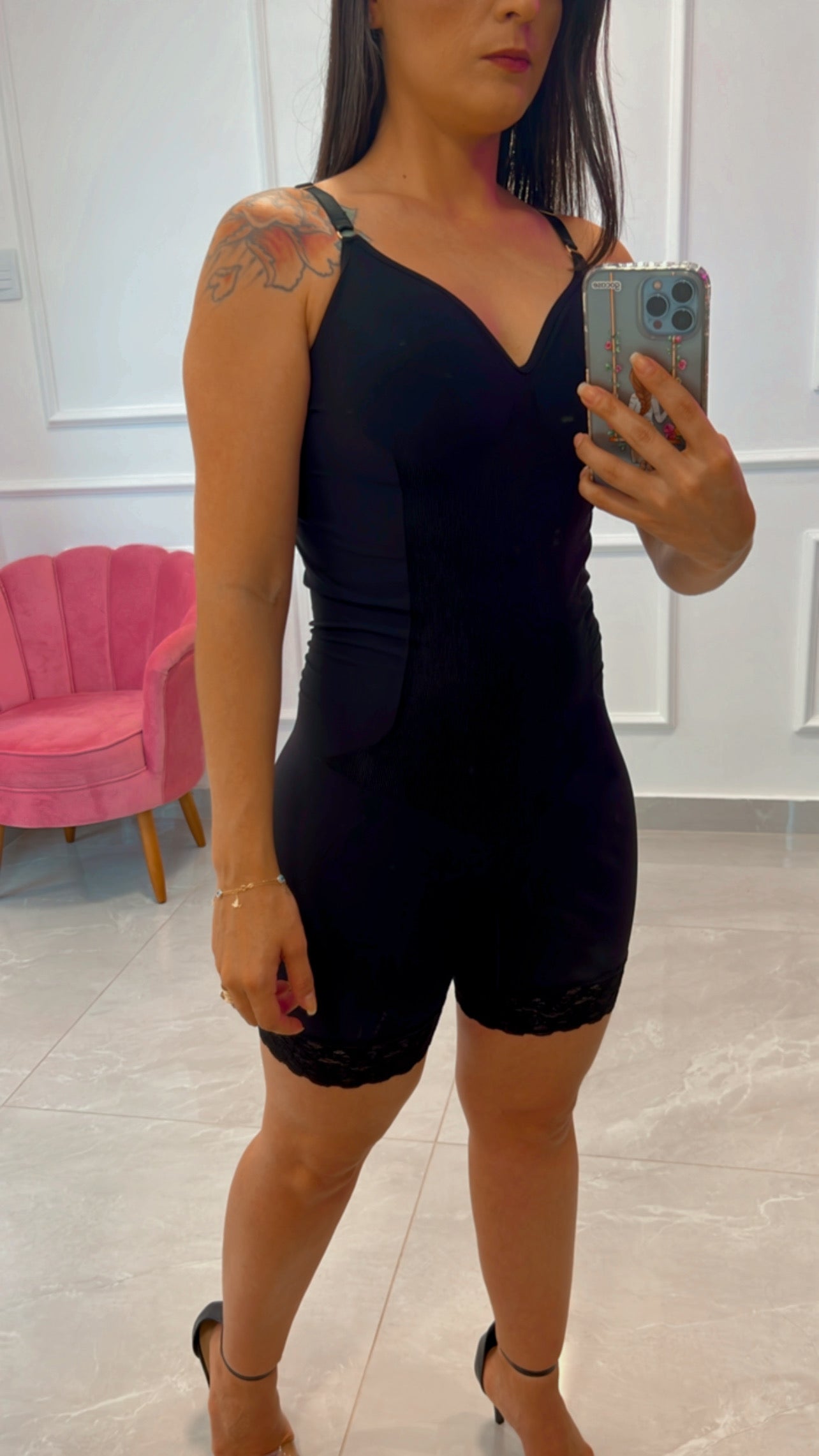 Jumpsuit Strap Shades Lace - Black