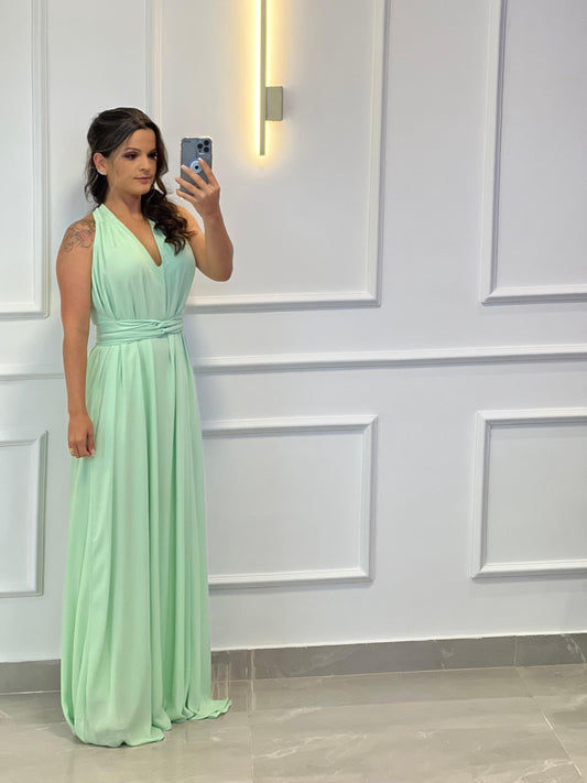 One Size Sleeveless Long Dress - Mint Green